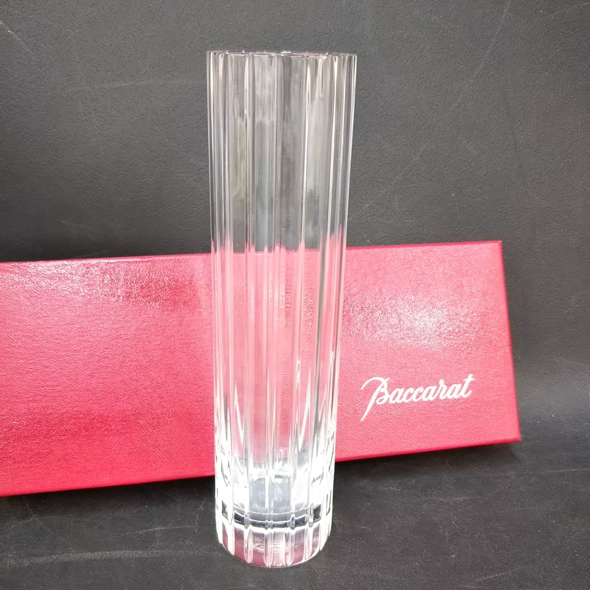 □未使用 Baccarat バカラ 一輪挿し 花瓶 フラワーベース 箱入り 現状