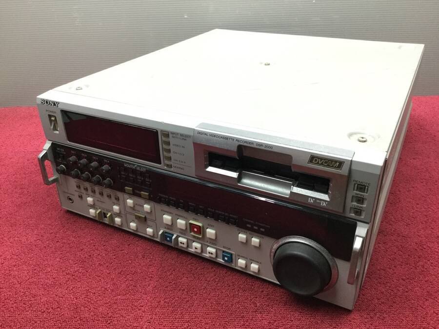 SONY DSR-2000 業務用DVCAMレコーダー 通電確認済み●現状品