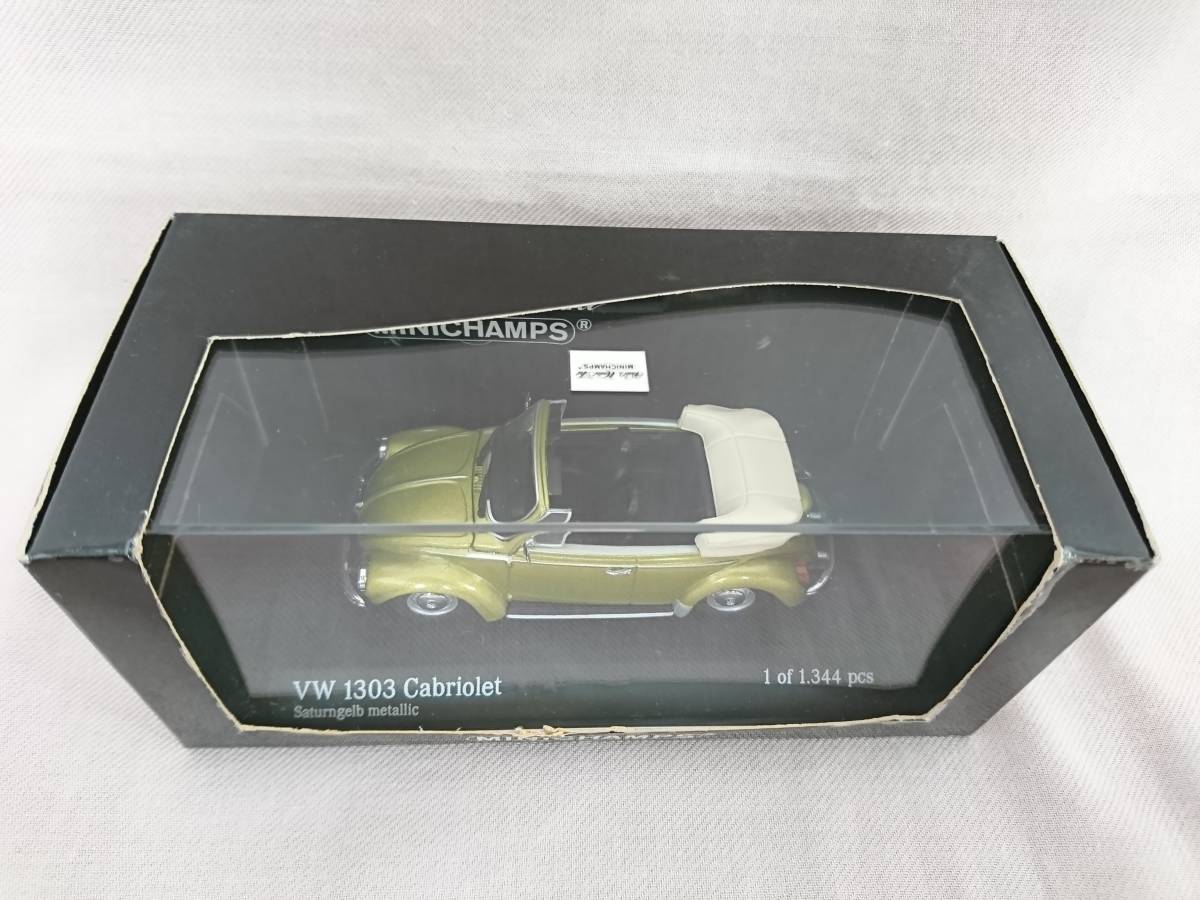 2025，HOT MINICHAMPS ミニチャンプス 1/43 VW 1303 Cabriolet
