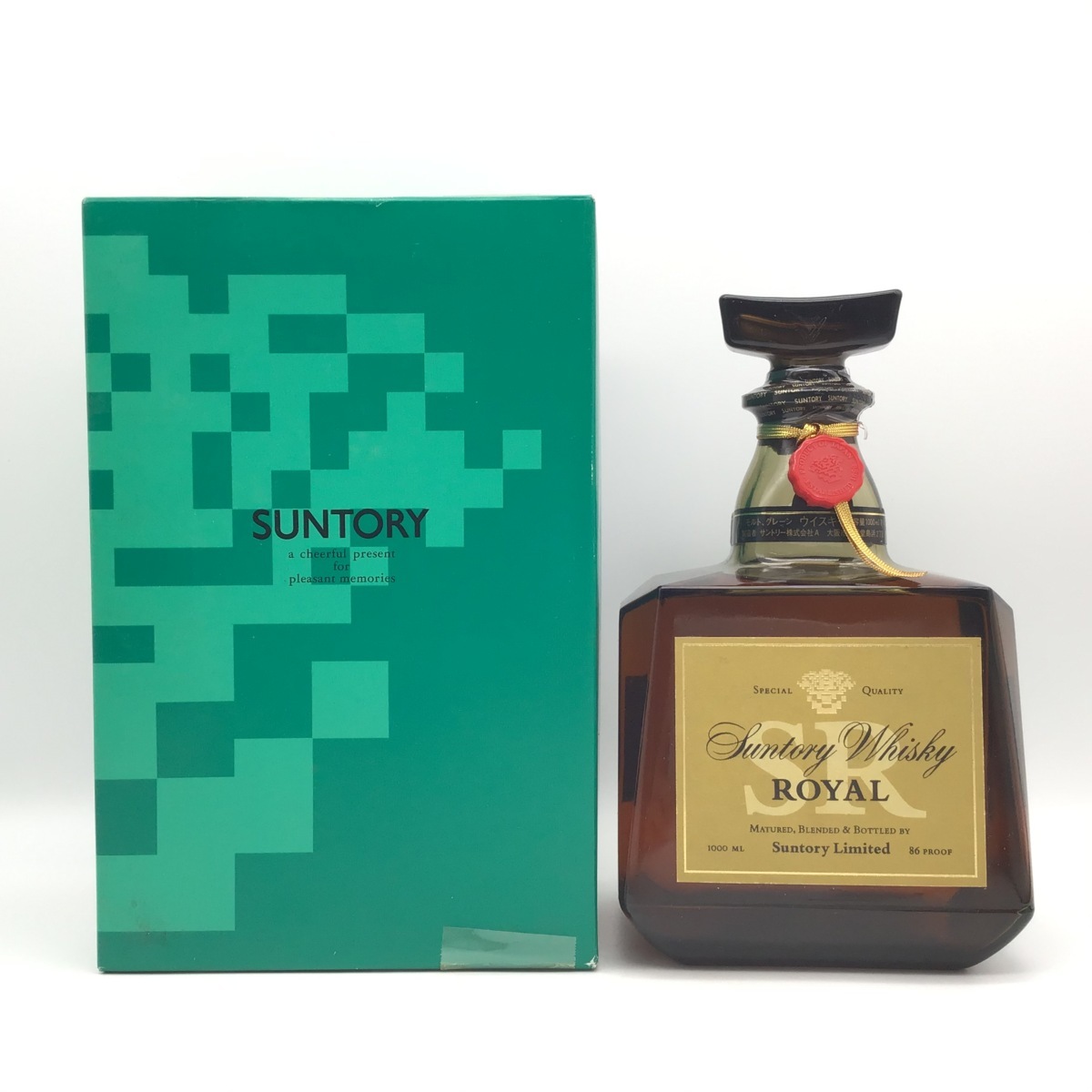 ◇注目! サントリー ローヤル SR 2本セット 1000ml 43% 箱付 BC