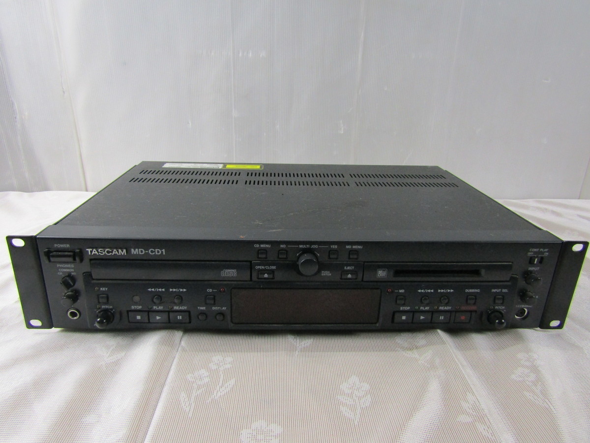 動作品 ONKYO INTEC155 MD-101A MDデッキ MDレコーダー シルバー