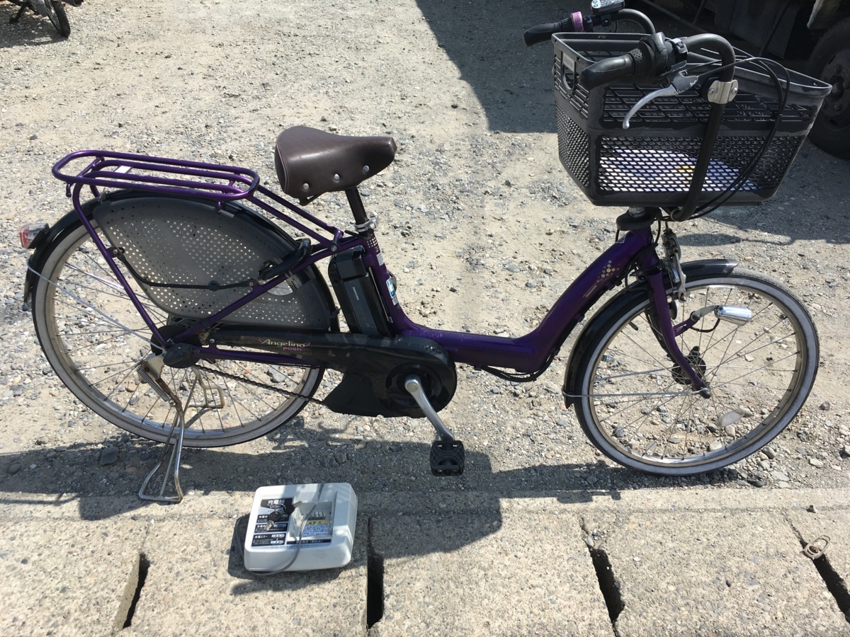 HOT，送料無料 電動自転車 1円 ブリヂストン アンジェリーノ パープル 前かご付き 配送エリア内は送料2000円 お届け(電動アシスト自転車)｜売買されたオークション情報、yahooの商品情報をアーカイブ公開 - 電動アシスト自転車
