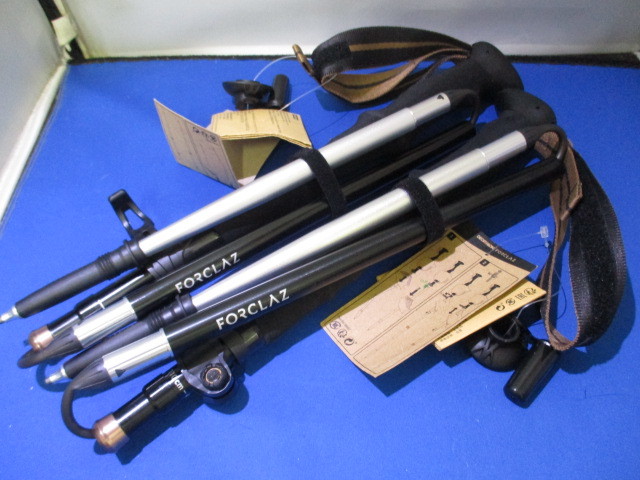 大人気，新品 品/DECATHLON/デカトロン/FORCLAZ/フォルクラ/折り畳み式/トレッキングポール/トレッキングステッキ/登山(トレッキングステッキ)｜売買されたオークション情報、yahooの商品情報をアーカイブ公開 トレッキングステッキ