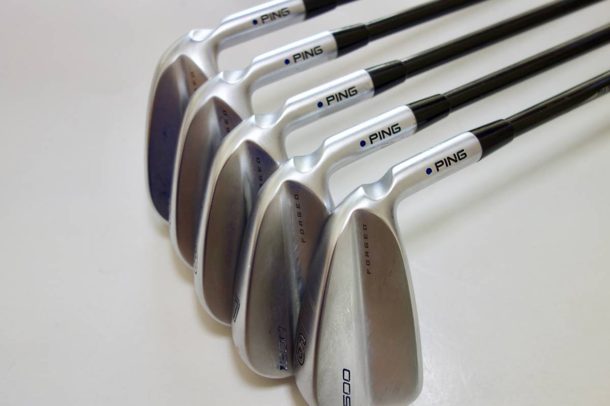 PING i500 パワースペック 6I~PW 5本 TOUR AD 105 (X) ブルー PING