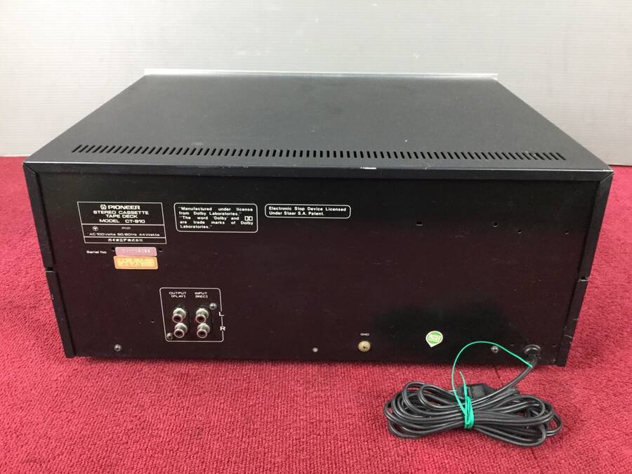 Pioneer CT-910 カセットデッキ カセットデッキ CT-910 Pioneer 公式通販 パイオニア 05 226-389811-15