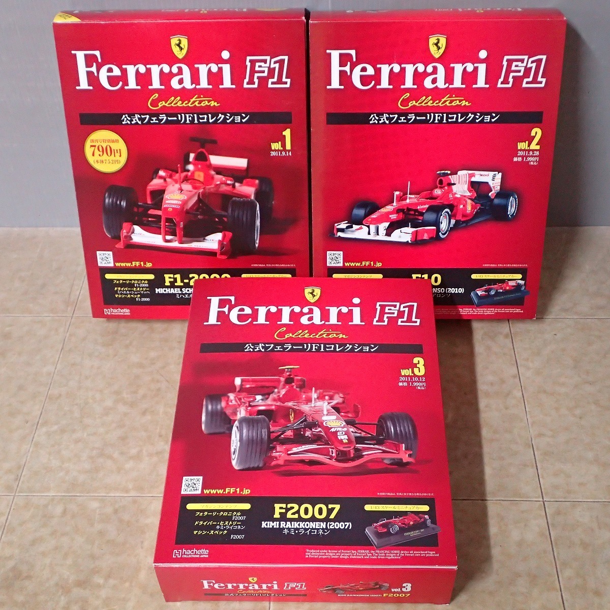 新品未開封 アシェット フェラーリF-1 3台セット 2026年最新】1/43