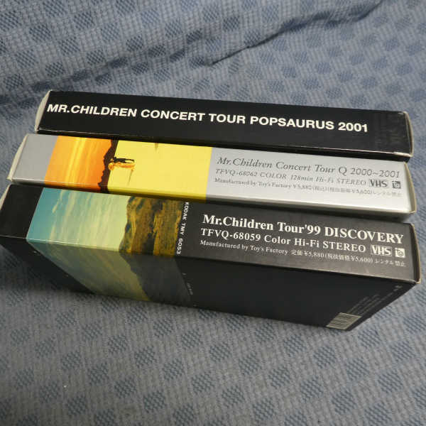 M485●Mr.Children ミスチル「Tour’99 DISCOVERY/Q 2000-2001/popsaurus 2001」3点セットVHSビデオ_3