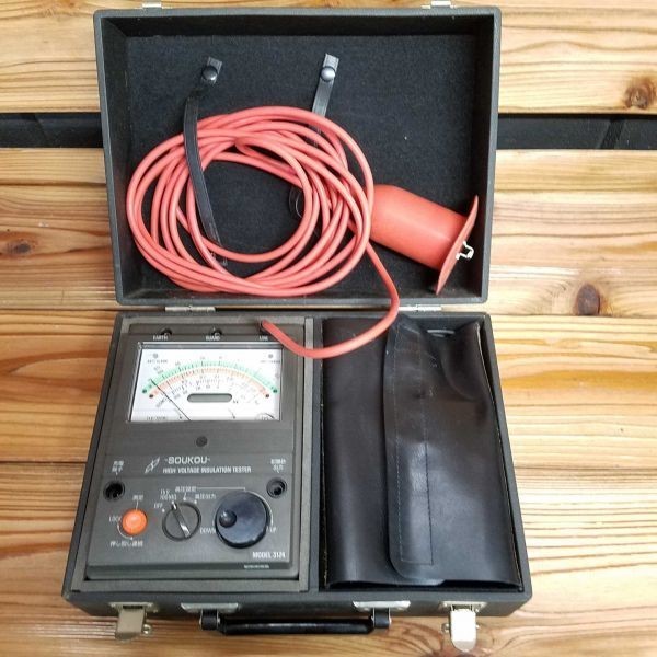  SOUKOU 3124 高圧絶縁抵抗計 高圧可変メガ ジャンク kd03007611(電気計測器)｜売買されたオークション情報、yahooの商品情報をアーカイブ公開 - オークファン 電気計測器