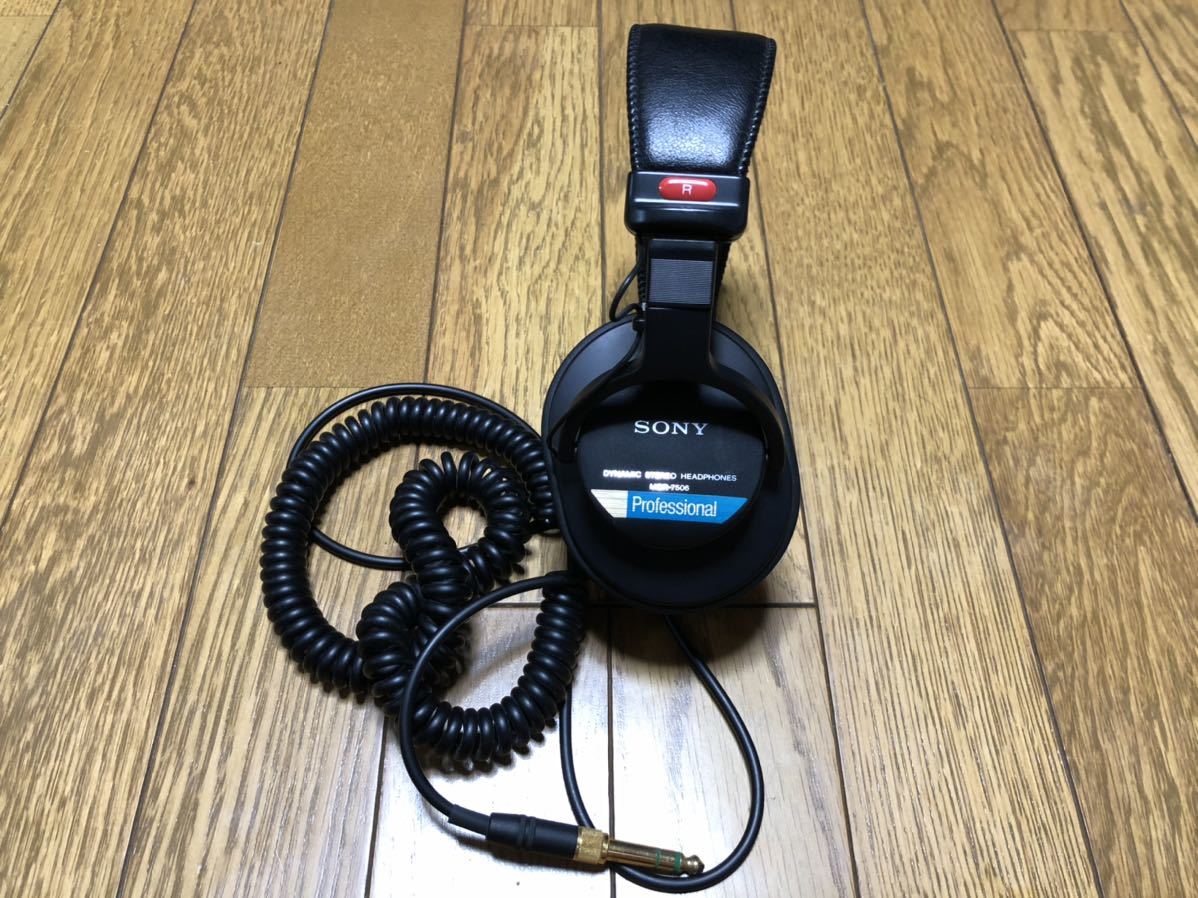 【中古品】MDR-7506　特殊イヤーパッド付き SONY ヘッドホン MDR-7506 中古 パッド交換済 SONY MDR-7506 モニター