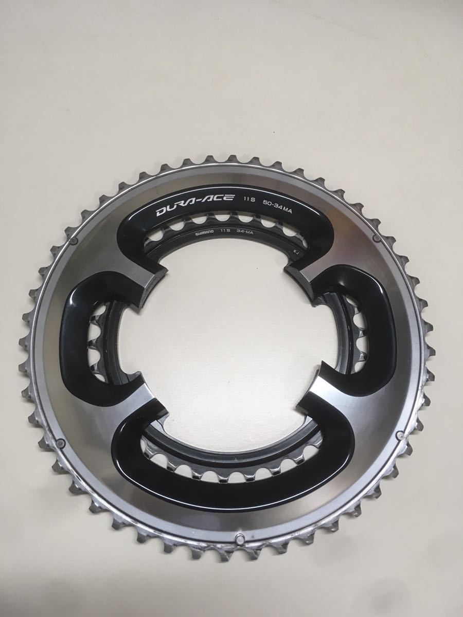 送料込み SHIMANO DURA-ACE チェーンリング FC-9000 50-34T チェーン