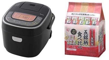 激安大特価，定番 2合 セット販売 アイリスオーヤマ 炊飯器 5.5合 マイコン式 31銘柄炊き分け機能 極厚火釜 玄米 ブラック RC-MC5(白米)｜売買されたオークション情報、yahooの商品情報をアーカイブ公開 - オーク その他