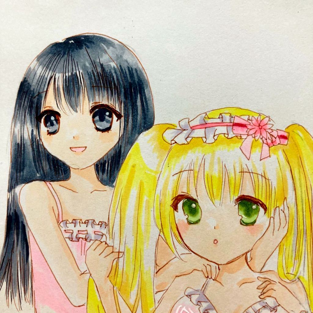 下着試着会 ほら見て似合う 手描きイラスト オリジナル 手描きイラスト 売買されたオークション情報 Yahooの商品情報をアーカイブ公開 オークファン Aucfan Com