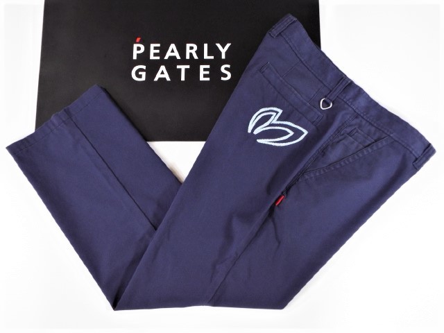 限定SALE，人気 マスターバニー by PEARLY GATES / w86-90㎝ MBE Mマーク刺繍 ストレッチ ツイルパンツ 正規品タグ付 / サイズ６(86cm～)｜売買されたオークション情報、yahooの商品情報をアーカイブ公開 - オークファ パンツ、スラックス