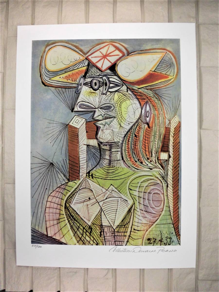 ピカソ Picasso ☆本物真作保証書☆親族遺族の鉛筆サインあり☆限定
