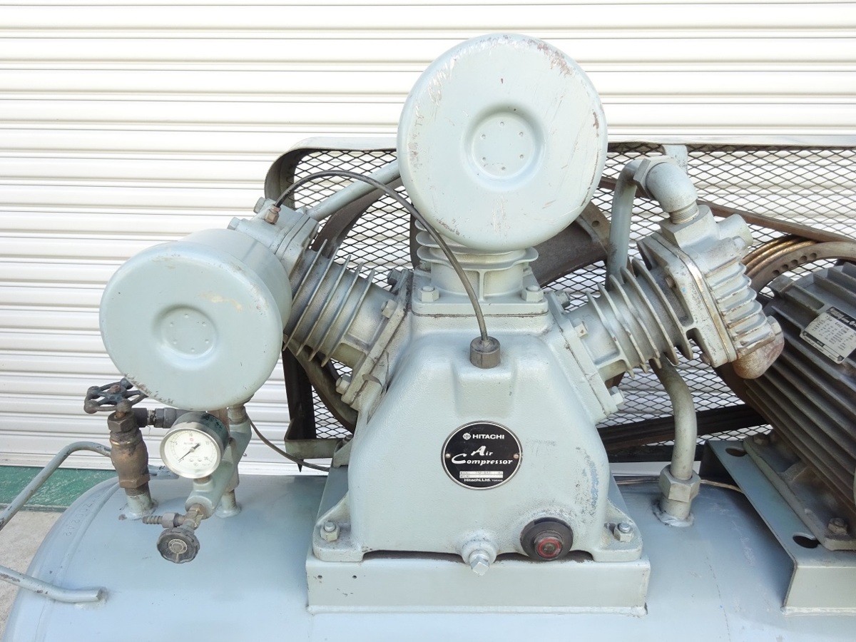 HITACHI 日立 HITACHI ベビコン エアコンプレッサー 7.5P-9.5T 7.5Kw 