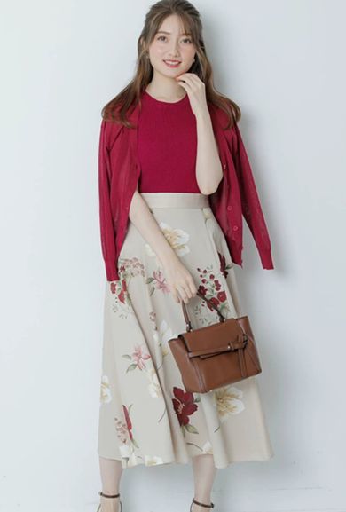 割引発見 新品 大花リアルプリントスカート アプワイザーリッシェ ロングスカート Pierpontplace Com