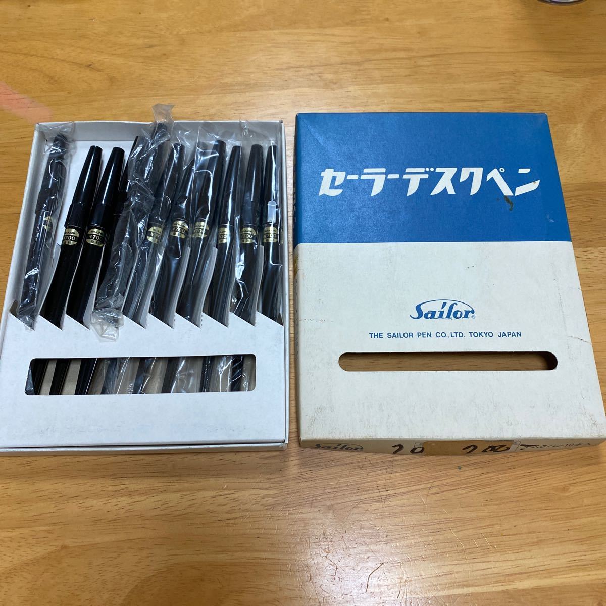 新品 セーラー Sailor デスクペン 黒 極細 10本セット 万年筆