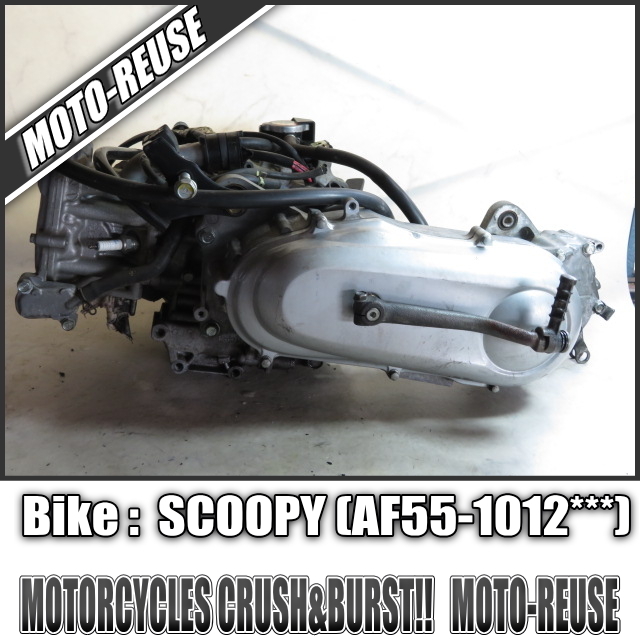 HONDA クレアスクーピー AF55 純正 エンジン 動作◎ □【クレアスクーピー AF55】純正エンジン 始動確認済「AF55E