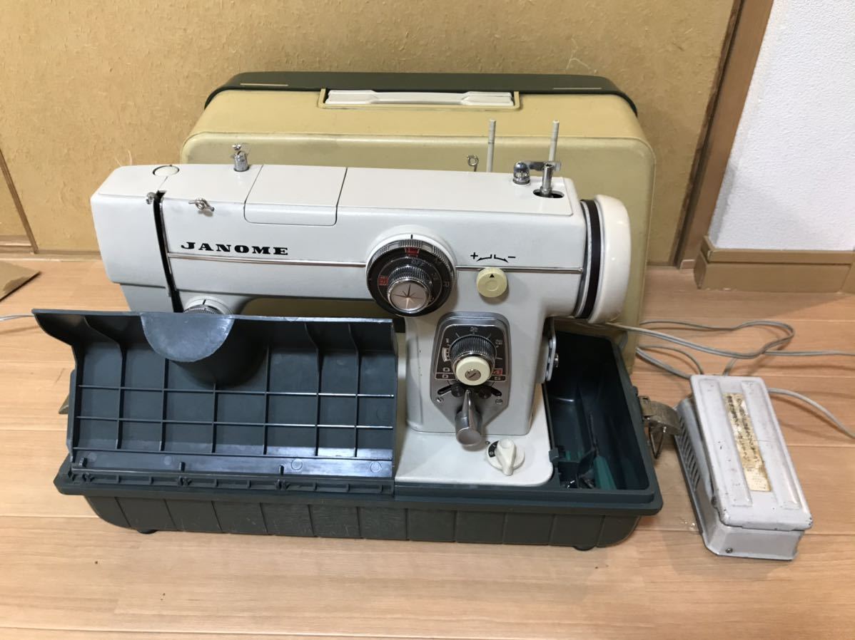 ジャノメ JANOME ミシン MODEL 680 ミシン台 通電確認済み 【メーカー