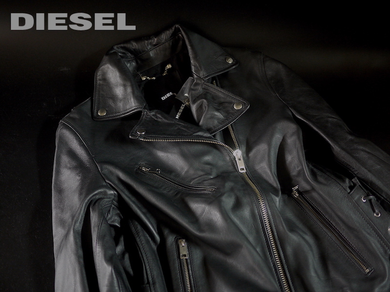 DIESEL ディーゼル レースアップ ライダースジャケット