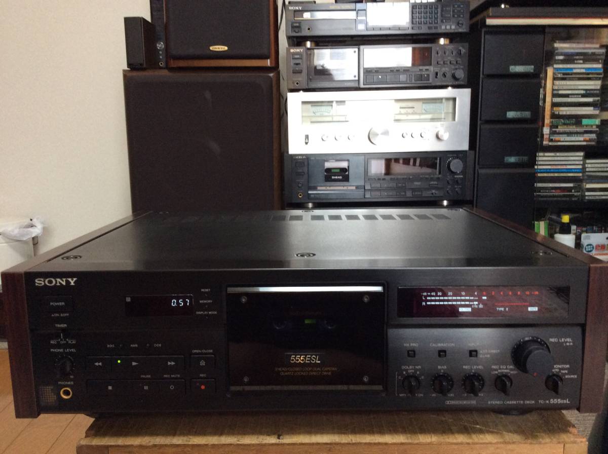 SONY TC-K555ESL ・ Cassette TC-K555ESG・取説付（リッドの修正後、再 