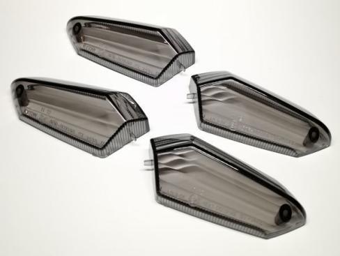 送料込み ZRX1200DAEG ウインカーレンズ スモーク ブラック(4個セット