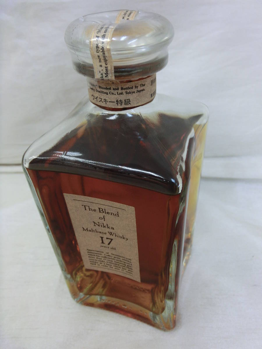♪1円～★北海道限定発送★The Blend of Nikka Whisky 17 Years【ザ ブレンド オブ ニッカ モルトベース ウイスキー 17年】660ｍｌ 未開栓 ニッカ オブ ブレンド 余市 北海道余市モルト ※着日