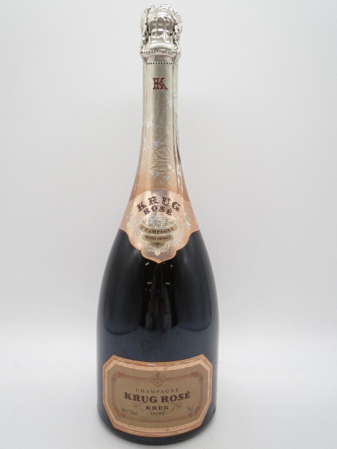 大人気，正規品 未開栓 洋酒 クリュッグ ロゼ 旧ボトル KRUG ROSE 750ml 12% 沈殿物(澱)有 シャンパン 送料無料