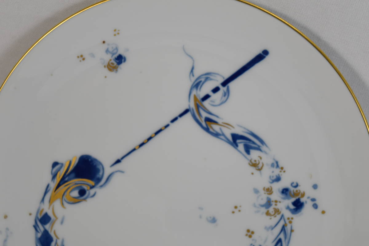 Meissen 干支「ヘビ柄」イヤープレート 2001年　箱付き MEISSEN マイセン 干支プレート 2001年 笛を吹く陽気なスネーク 箱付