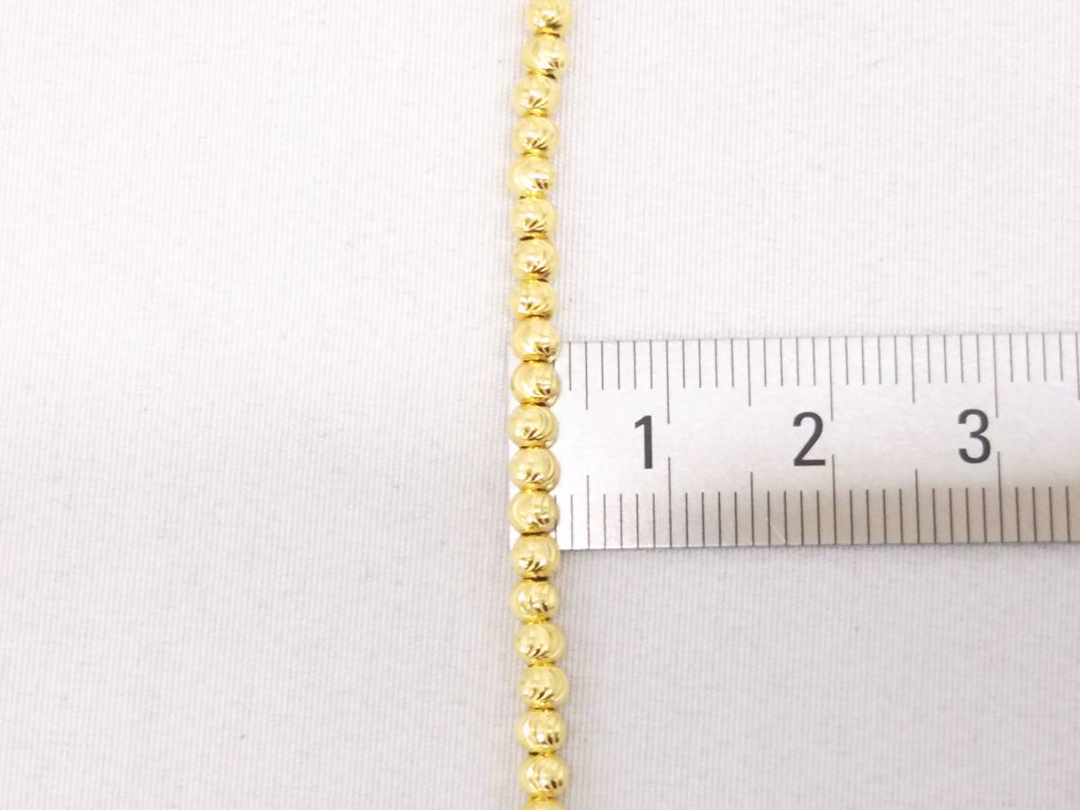 K18 イエローゴールドチェーンネックレス 49cm 総重量16.6g K18 