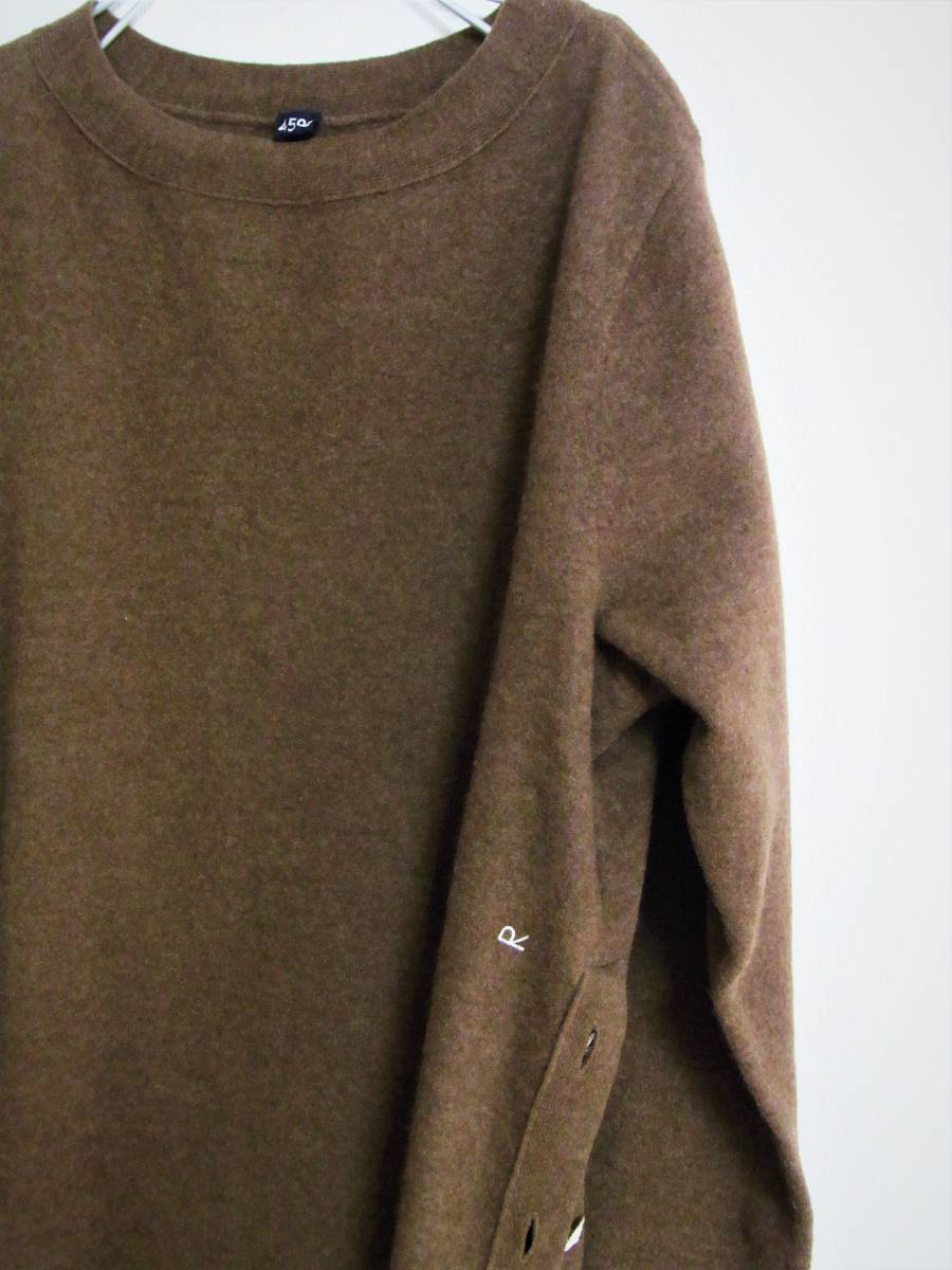 美品**45R 縮絨 ニット ワンピース ロング マリンDRESS**45rpm 軽くて  