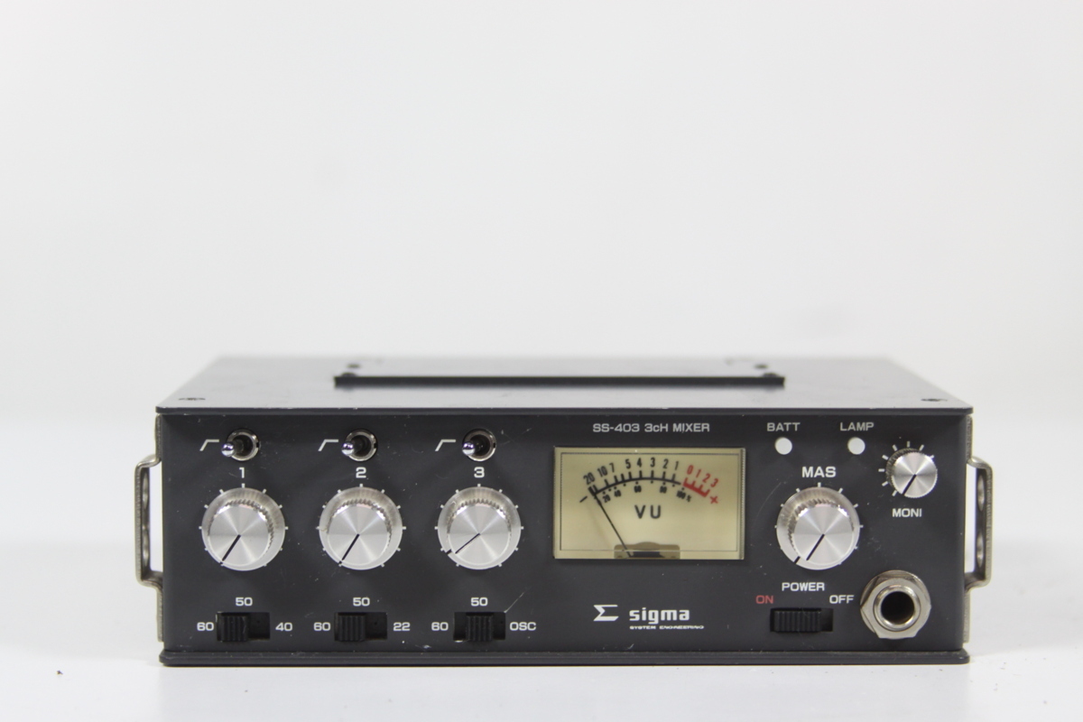 Sigma SS-403 3ch ポータブルミキサー シグマ 【保証品】