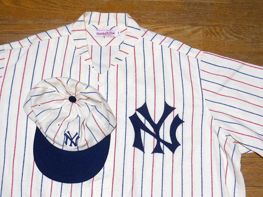  ヤンキース 1916 Mitchell&Ness ユニフォーム + Cap ジャージ Jersey Yankees MLB メジャーリーグ(応援ユニフォーム、ウエア)｜売買されたオークション情報、yahooの商品情報をアーカイブ公開 - オーク 応援ユニフォーム、ウエア