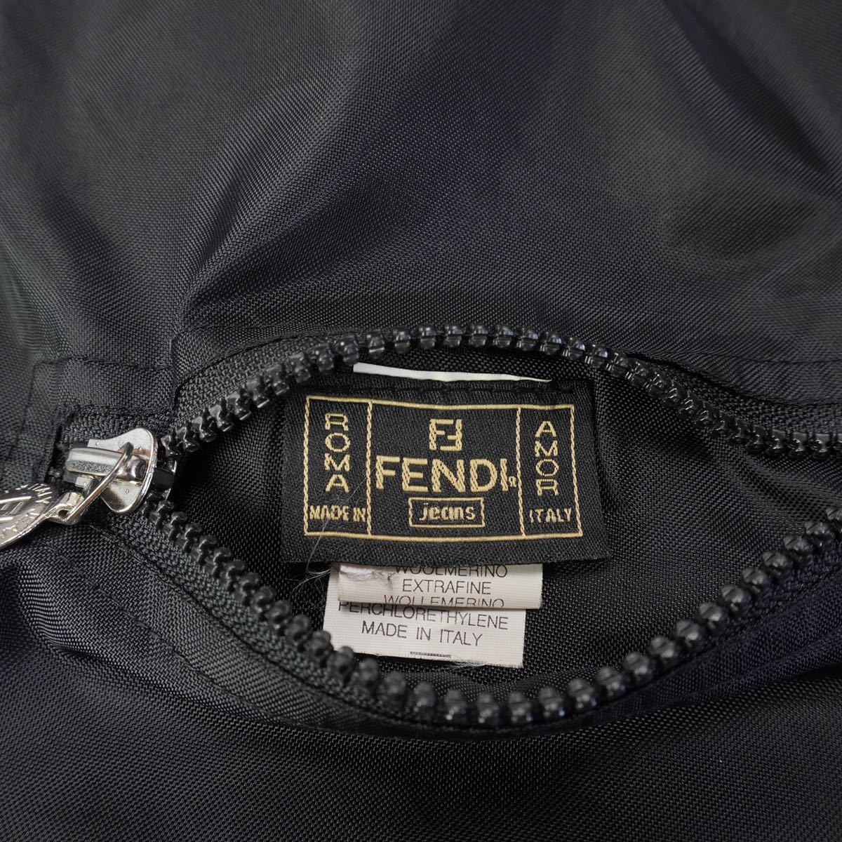 vintage FENDI ズッカ柄リバーシブル フードジャケット イタリア製 