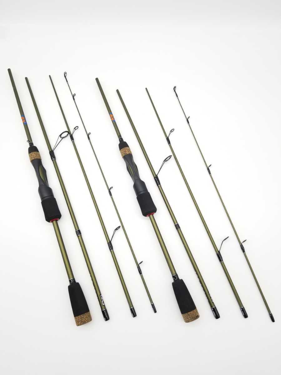 超激得，セール まとめ売り パックロッド 6.6フィート& 6f スピニング用 4本継 2本セット トラベルロッド モバイルロッド アジング メバリング バス等々(ルアーロッド)｜売買されたオークション情報、yahoo ルアーロッド