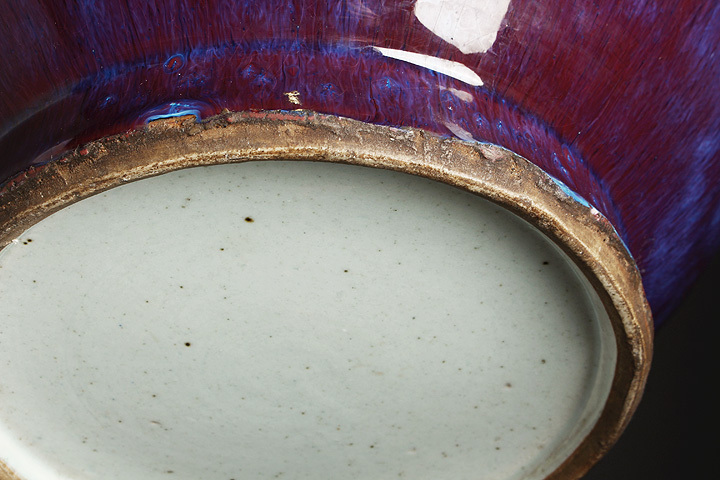清代 窯変紅釉双龍耳壷（1616–1911 CE） 入蘆花（ロカニイル） 侍李朝