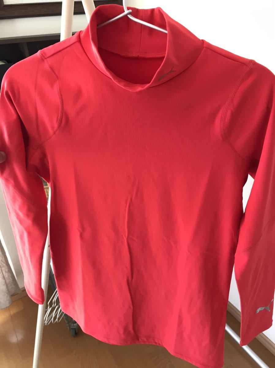 プーマコンプレションシャツ2枚赤白_6