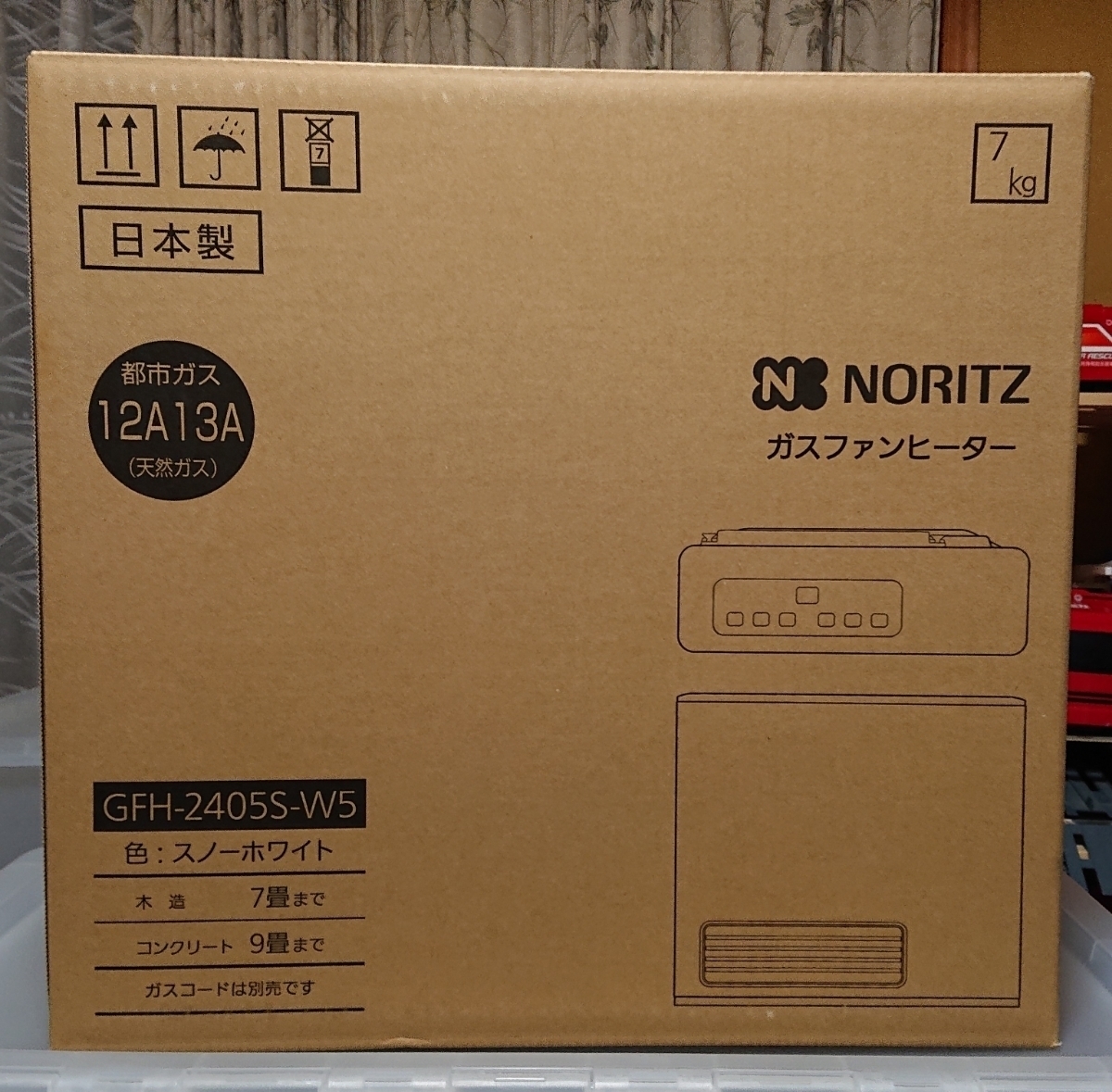 最安値，新作 NORITZガスファンヒーター(都市ガス13A)GFHー2405S