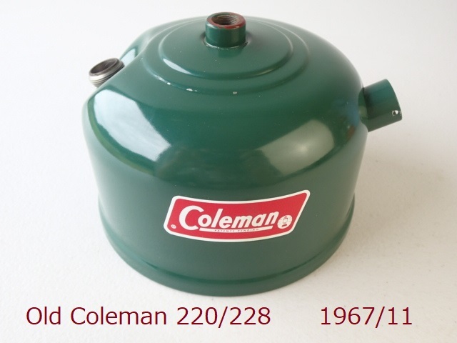 【大得価，新作】 Coleman 220/228系タンク F/D/E 1967年11月 内部もきれい コールマン ヴィンテージ廃盤(ホワイトガソリンランタン)｜売買されたオークション情報、yahooの商品情報をアーカイブ公開 - オークファン ホワイトガソリンランタン