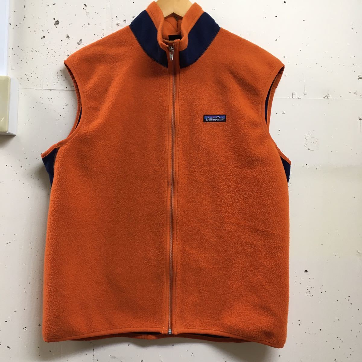 patagonia パタゴニア フライヤー フリースベスト 99年 L オレンジ USA 
