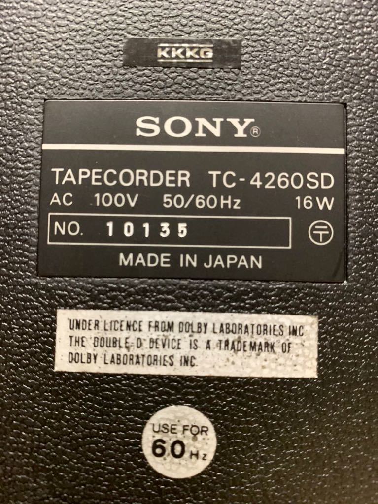 SONY TC-4260SD 【60Hz用】 ジャンク品 Yahoo!オークション -「4260