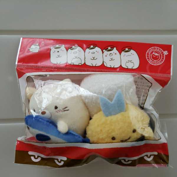 レア　すみっコぐらし ねこ まぐろ 京急 コラボ てのりぬいぐるみ すみっコぐらし 京急 限定 ねこ あじふらいのしっぽ まぐろ お寿司 油