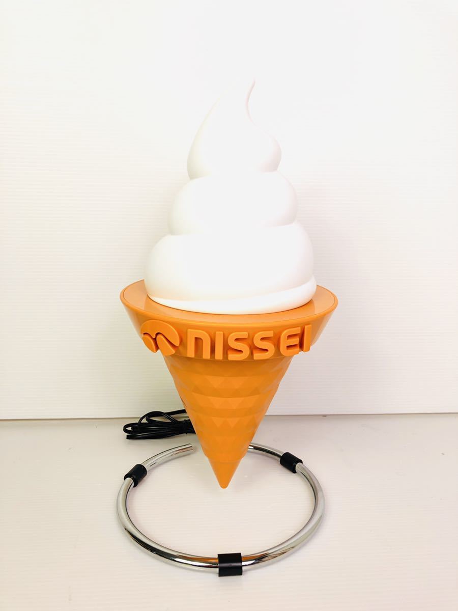 NISSEI ニッセイ 日世 ソフトクリーム 照明 看板 電飾看板 ミニチュア