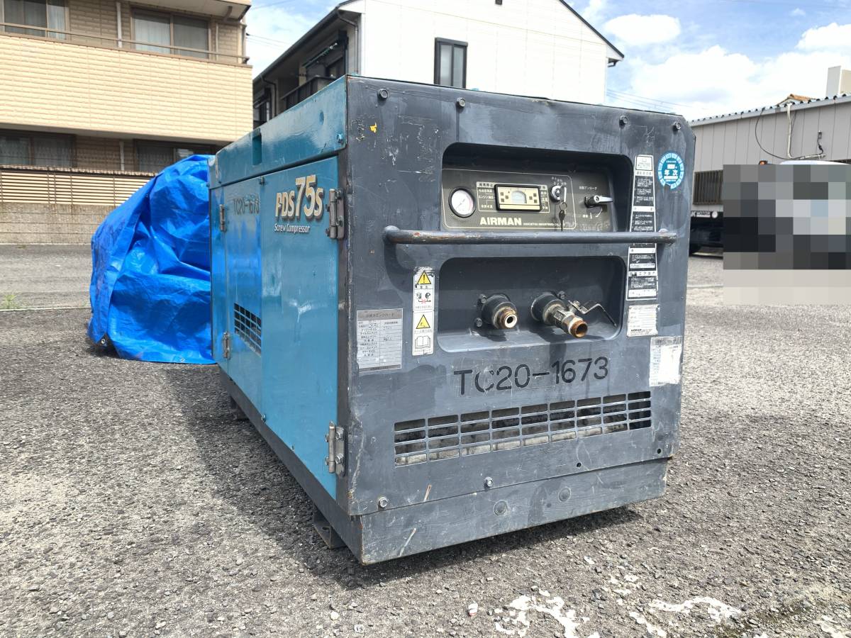 株式会社AIRMAN エンジンコンプレッサ PDS390S-5C1 (AIRMAN) 北越工業 