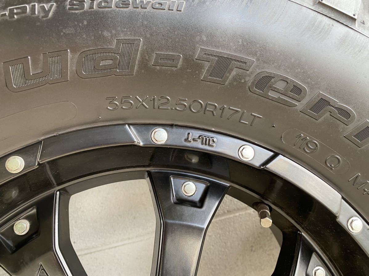 ラングラー アンリミテッド MKW PCD127 5H JEEP ジープ JK JL BFGOODRICH 35 x 12.50 R17 ...