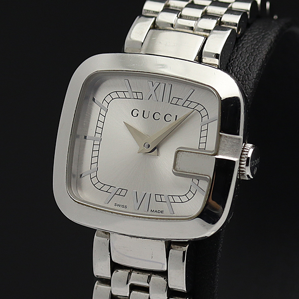 人気，限定セール 1円☆稼働品【GUCCI/グッチ】125.5 Gロゴ/Gスクエア