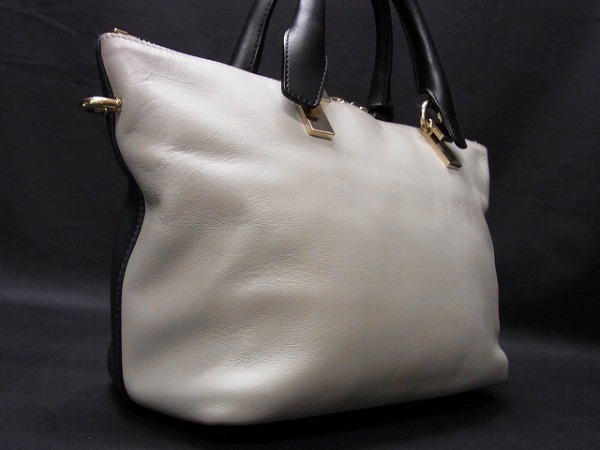 人気公式店 1円 □極美品□ Chloe クロエ ベイリー レザー バイカラー