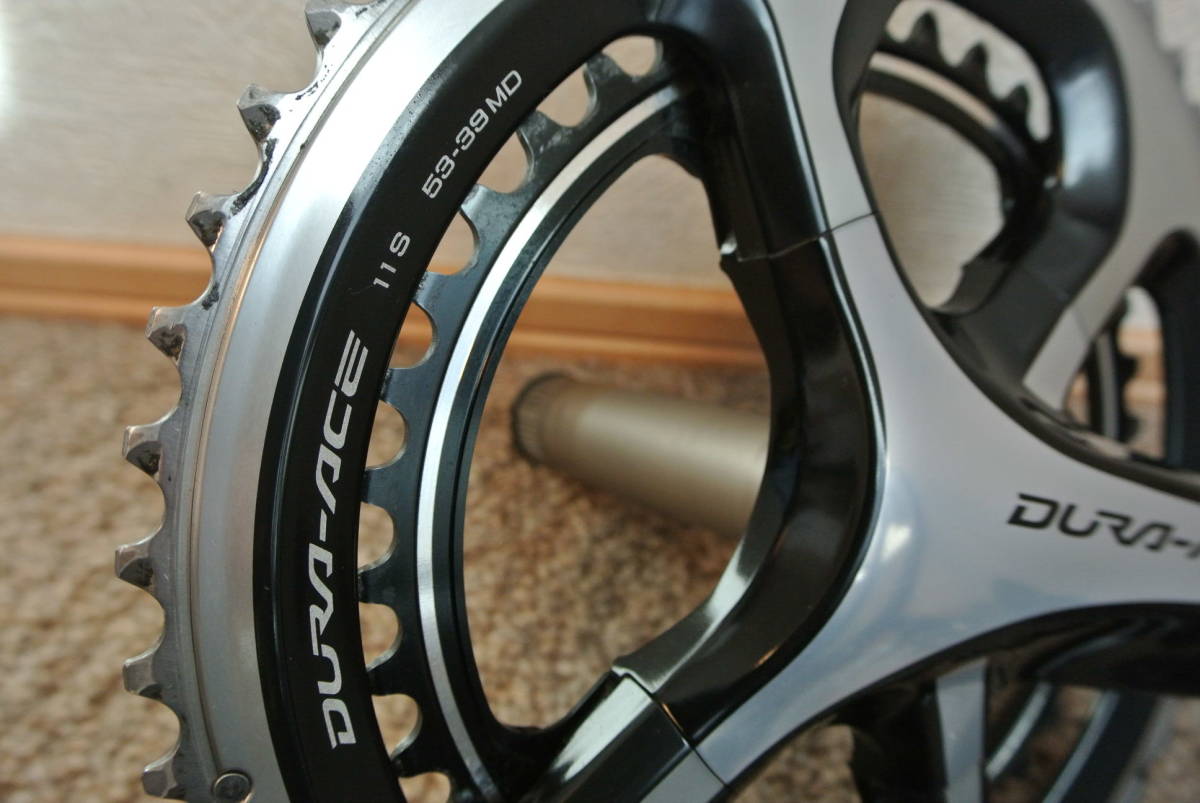 SHIMANO DURA-ACE (9000) クランクセット 172.5mm 53/39T 美品 ゆう