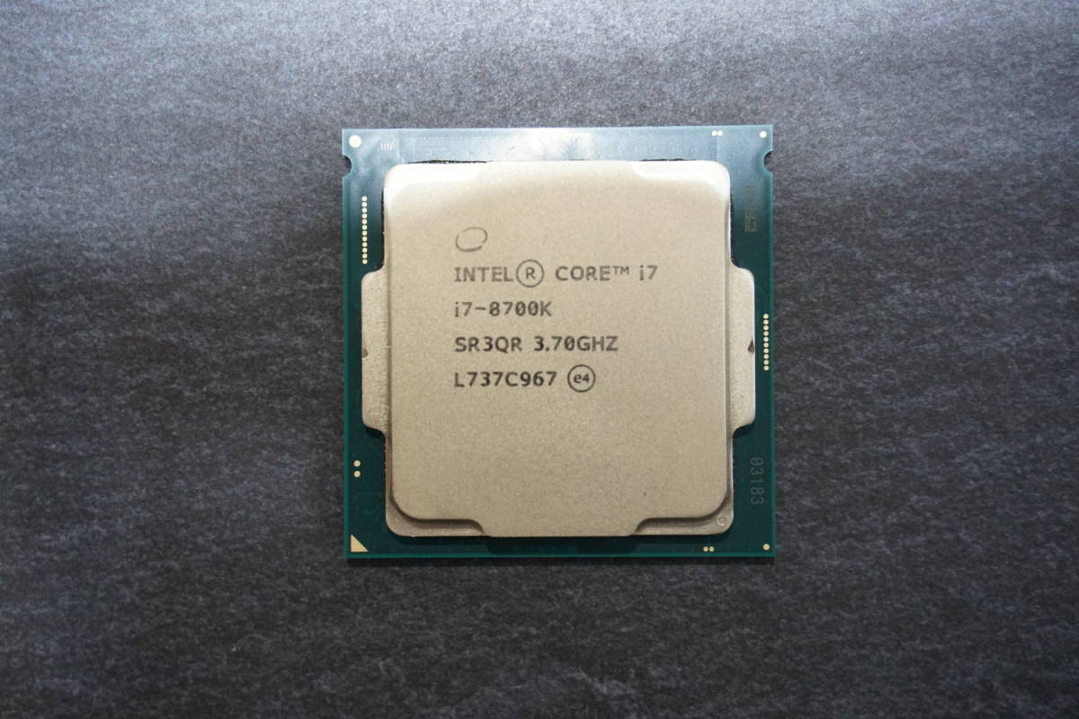 完動品】Intel Core i7-8700K LGA1151 ,IntelCorei7-8700KLGA1151です