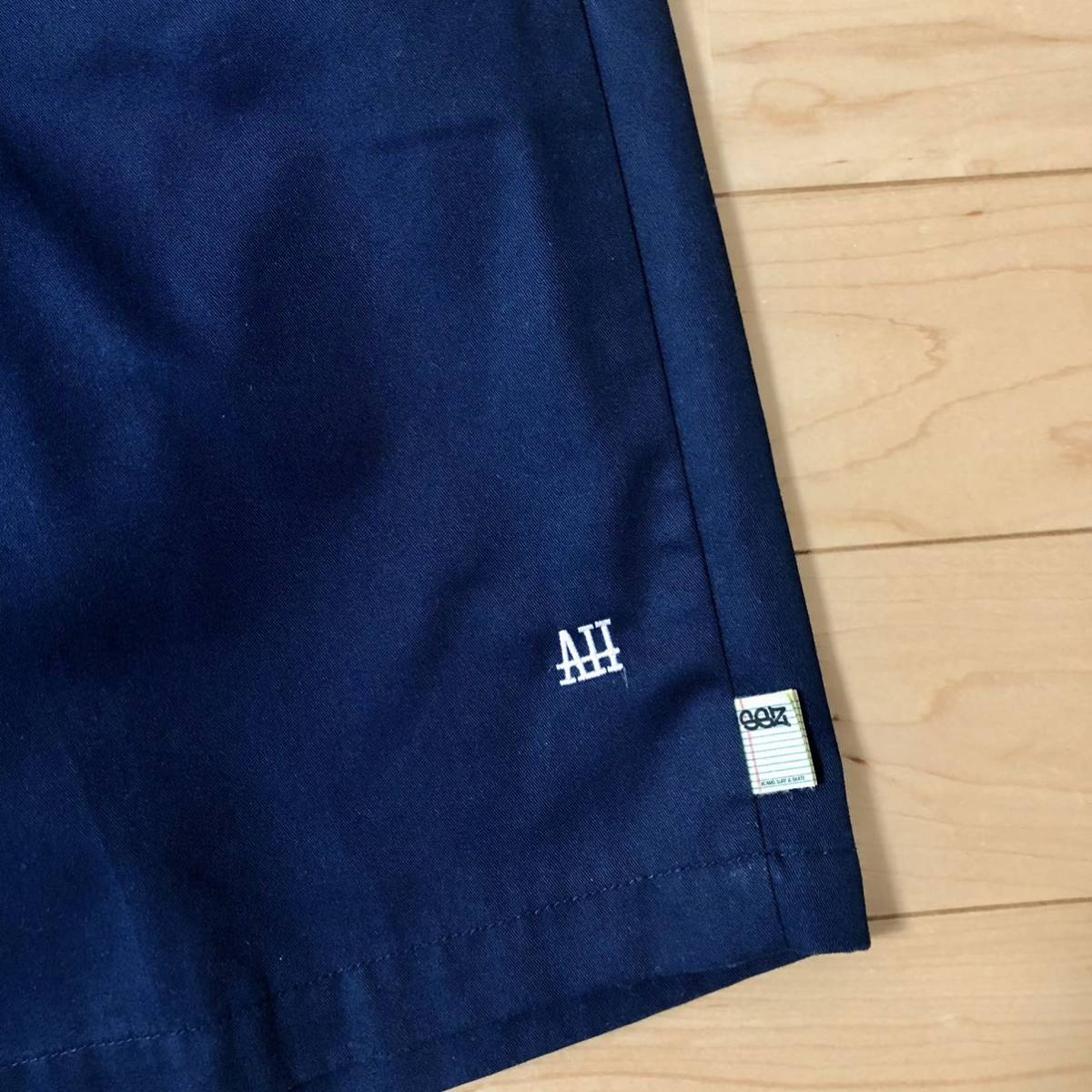 SSZ × AH WORK SHIRTS SHORTS セットアップ NAVY M 長谷川昭雄 AKIO